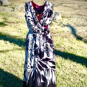 Black and white Maxi Dress